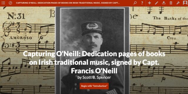 Capturing O'Neill - a digital humanities project to be launched April 12